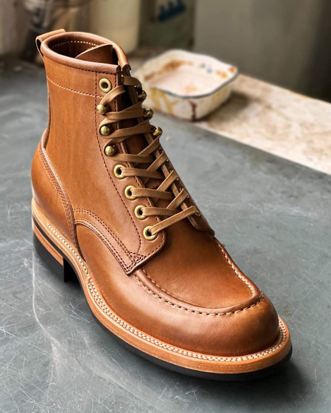 Men's Handmade Cowhide Martin boots