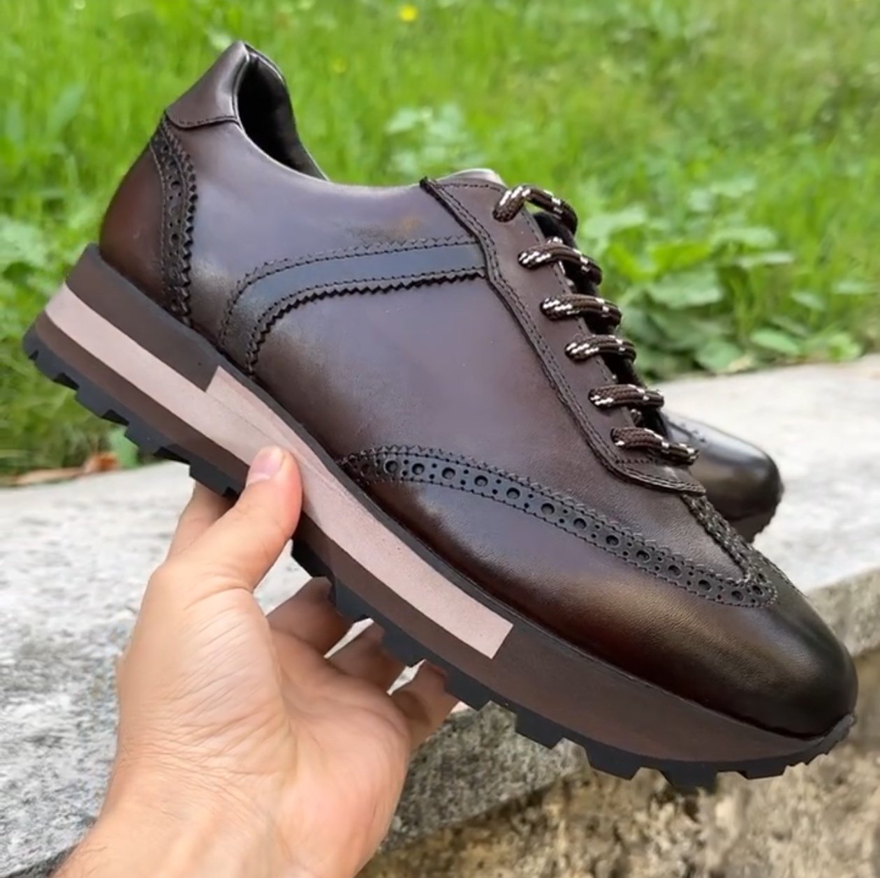 Men's New Genuine Leather Retro Sports Casual Shoes