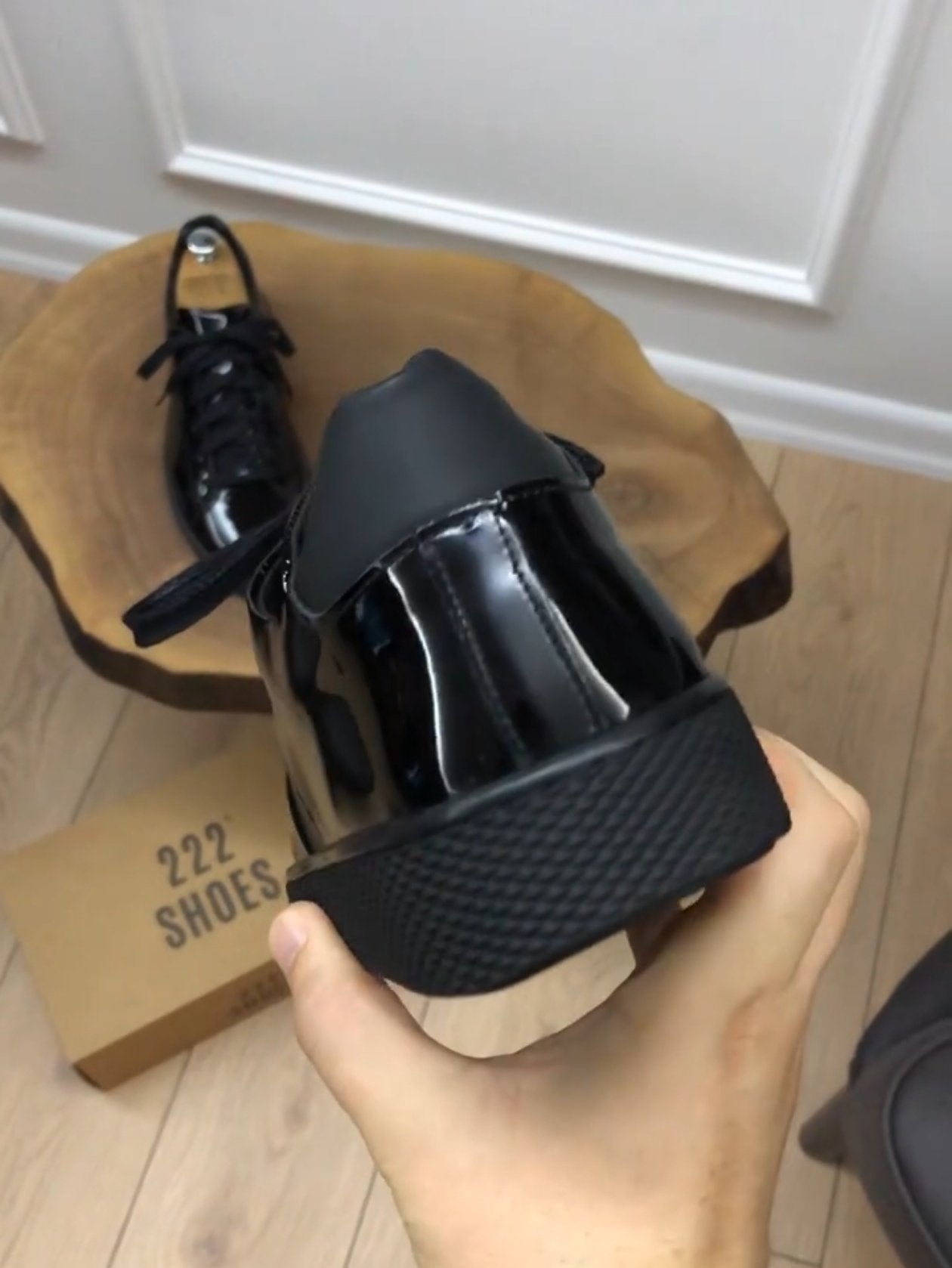 Men's High Quality Patent Leather Casual Shoes