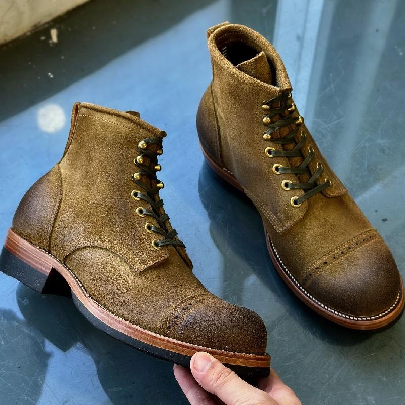 Men's Suede Handmade Casual Martin Boots