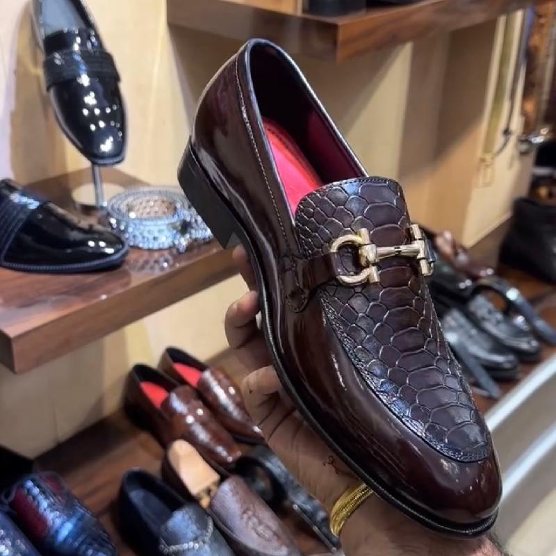 Men's Cobra Scale Moccasins