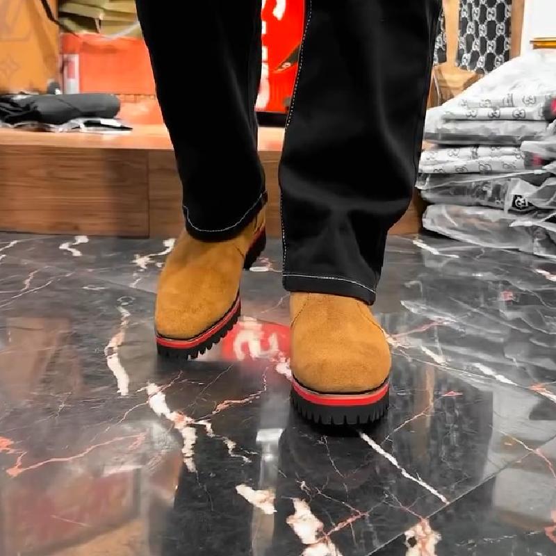 Vintage Suede Zip-Up Original Boots