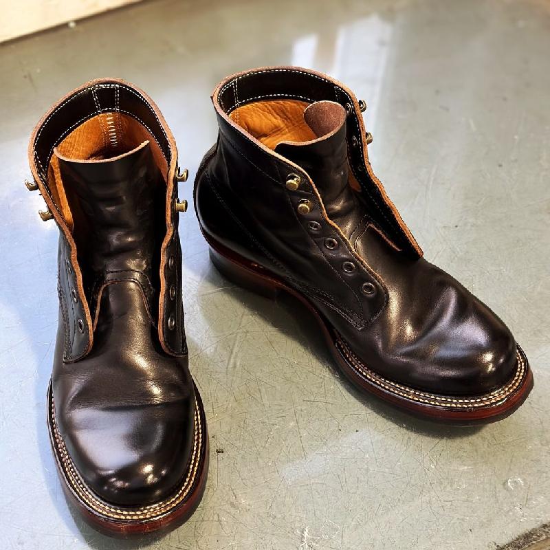 Italian Handmade Men's Pleated Ankle Boots