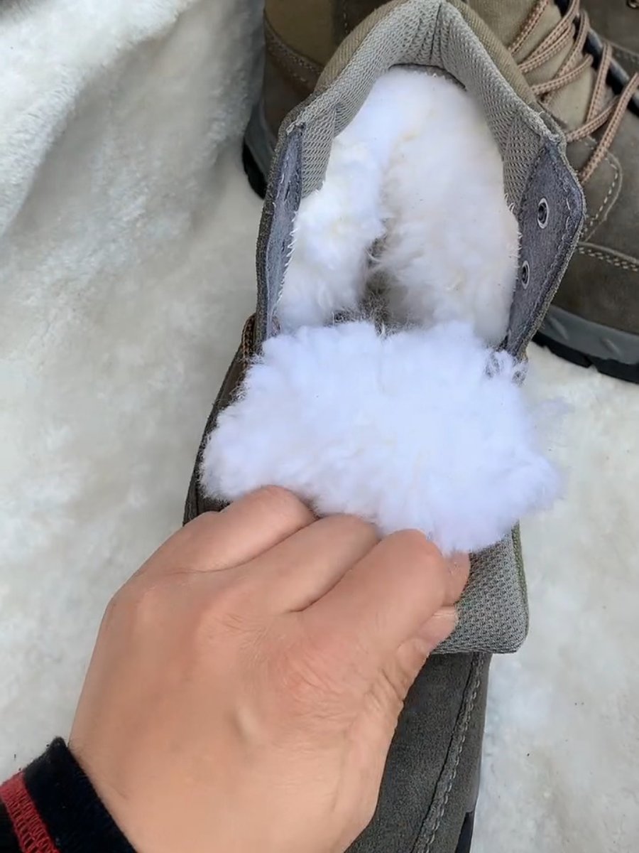 Men's Cowhide Thickened Snow Wool Cold-Proof Boots
