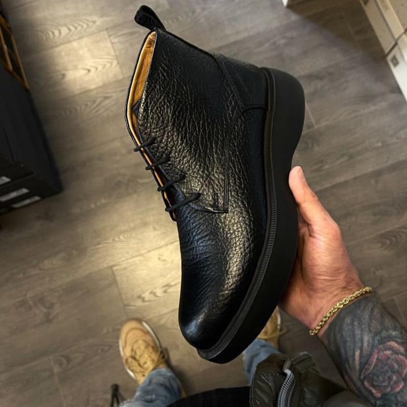 Men's Genuine Leather Simple Ankle Boots