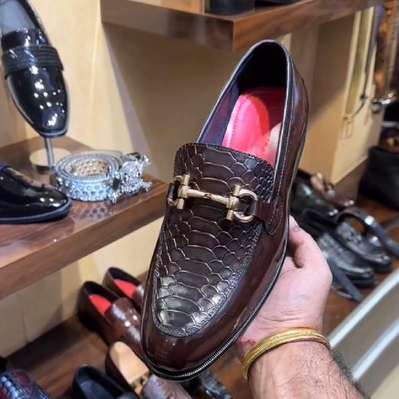 Men's Cobra Scale Moccasins