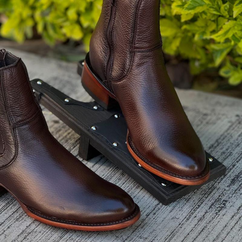 Men's Elegant Handmade Leather Ankle Boots