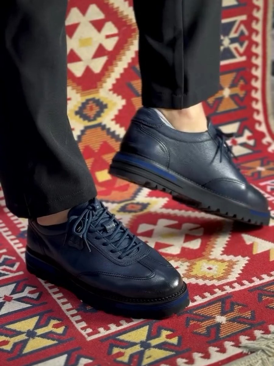 Men's Simple Leather Lace-up Shoes