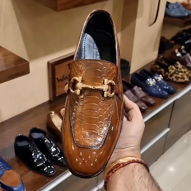 Men's Cobra Scale Moccasins