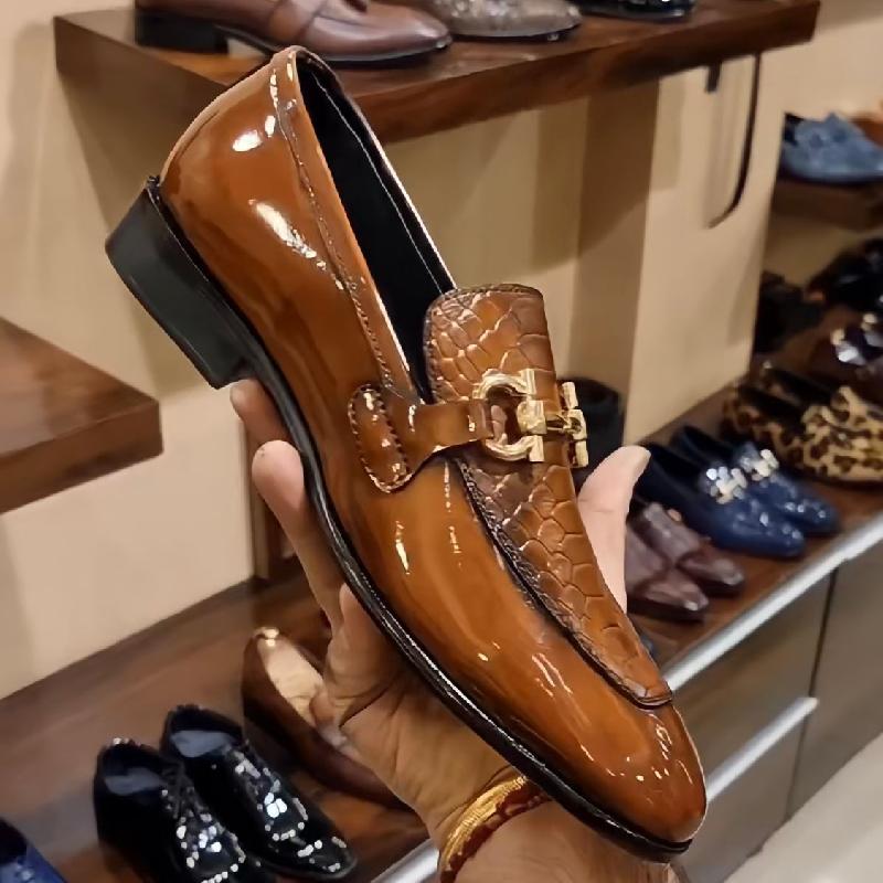 Men's Cobra Scale Moccasins