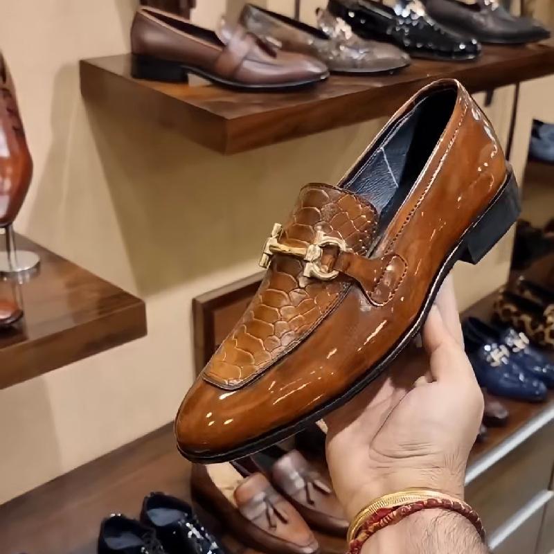 Men's Cobra Scale Moccasins