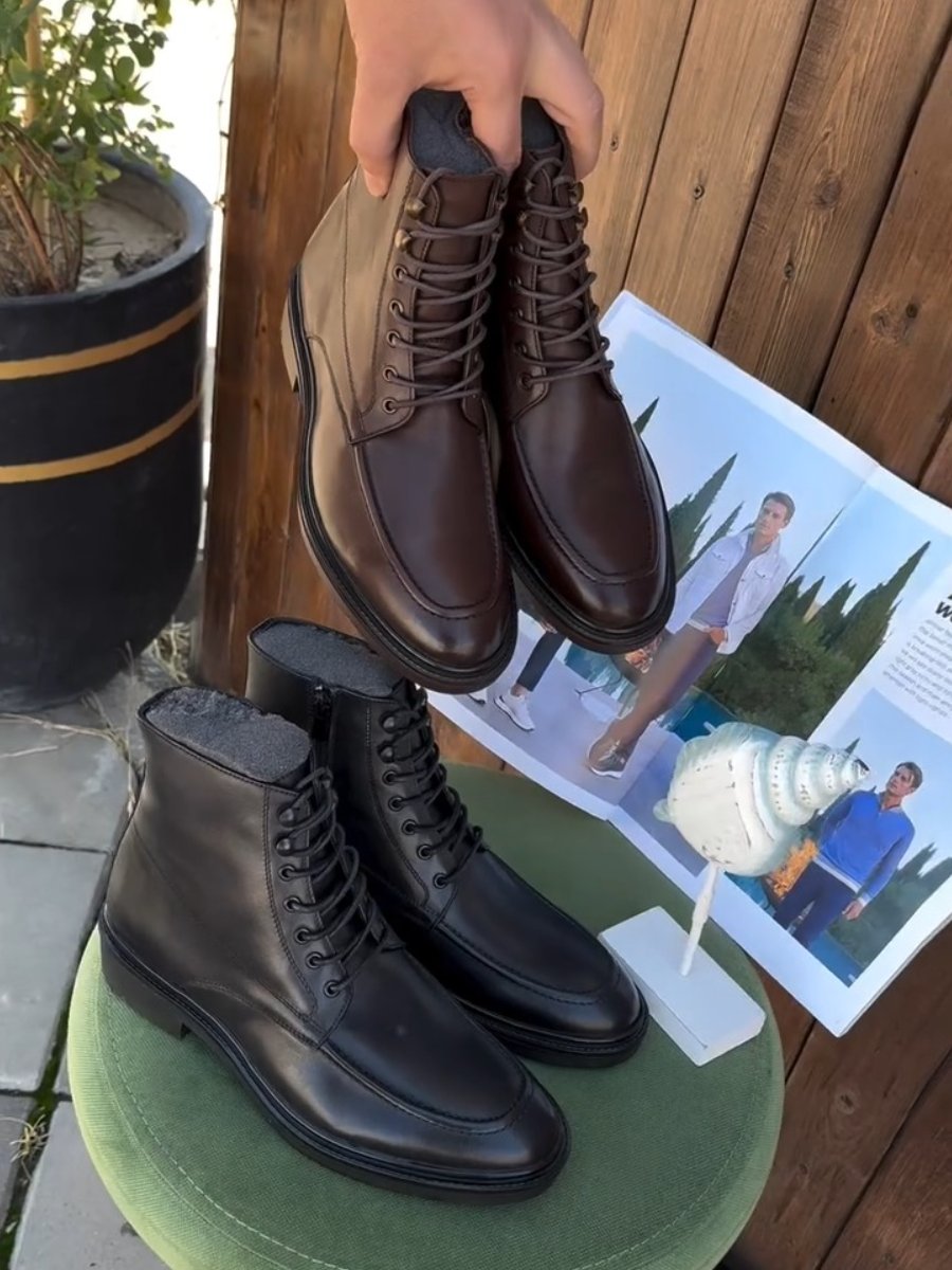 Men's Genuine Leather Vintage Martin Boots