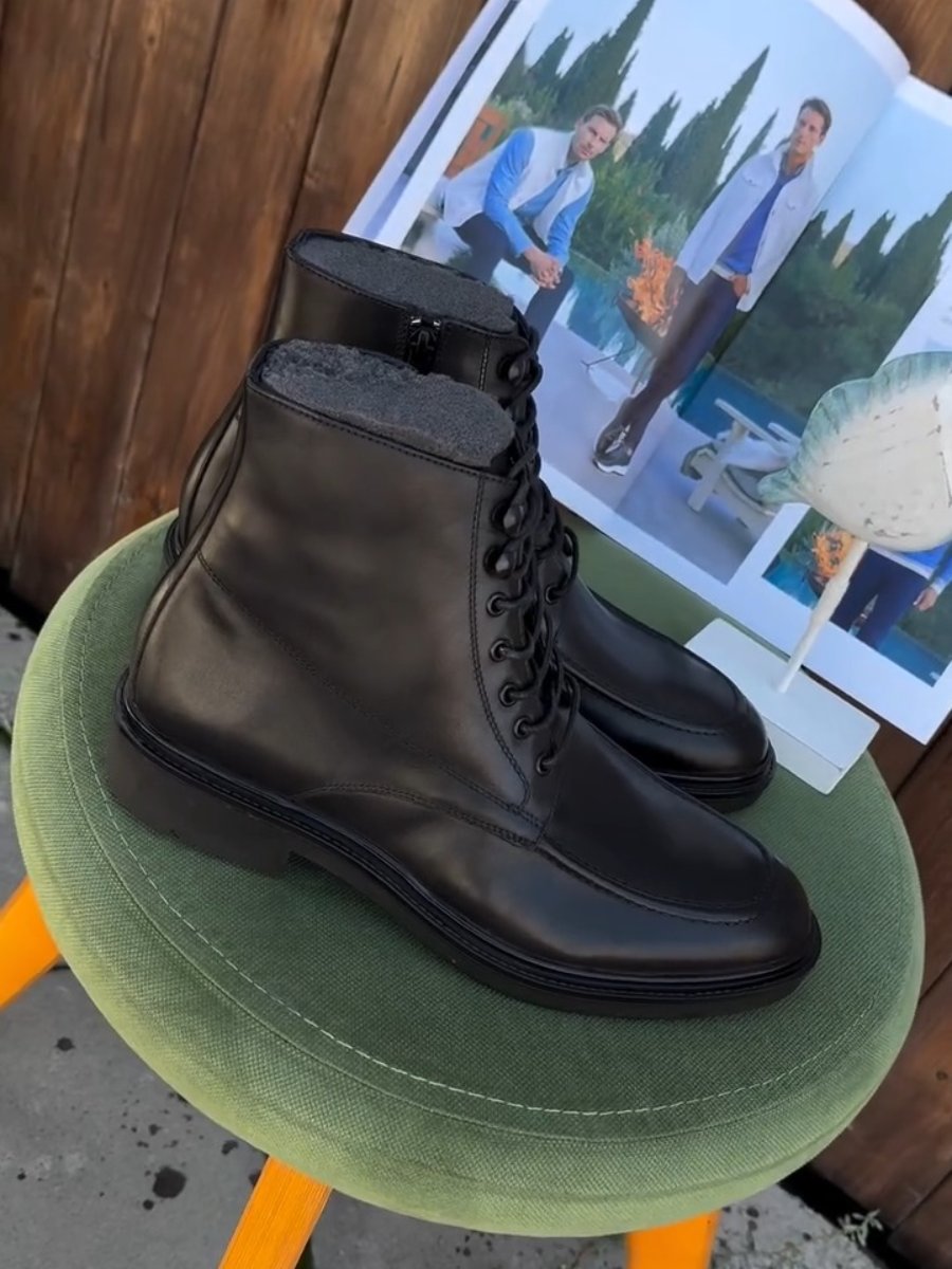 Men's Genuine Leather Vintage Martin Boots