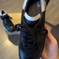Leather Textured Print Sneakers