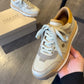 Leather Textured Print Sneakers