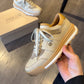 Leather Textured Print Sneakers