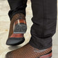 Men's Ostrich Square Toe Boot