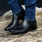 Black Crocodile Handmade Leather Boots