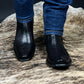 Black Crocodile Handmade Leather Boots