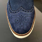Temperament Splicing Breathable Embossed Leather Shoes
