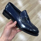 Men's New Blue Quality Genuine Leather Retro Casual Shoes