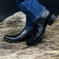 Black Crocodile Handmade Leather Boots