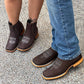 Couple's Retro Cowboy Short Boots