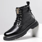 Men's Winter High Top Wool Warm Cowhide Martin Boots