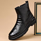 Winter Cowhide Thick Wool Warm Boots
