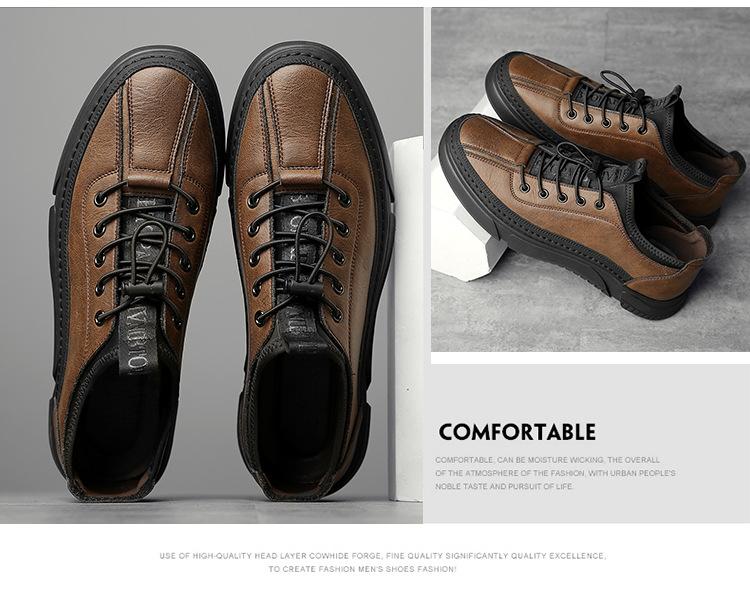 New Men's Genuine Leather Casual Shoes