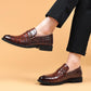 New Crocodile Pattern Men's Pointed Toe Formal Leather Shoes