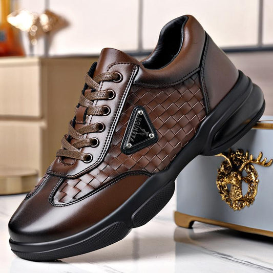 Men's New Hand-woven Soft-soled Casual Shoes