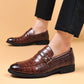 New Crocodile Pattern Men's Pointed Toe Formal Leather Shoes