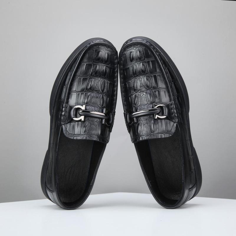 Men's Cowhide Soft-soled Casual Loafers