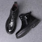 Men's Genuine Leather High Top Warm Boots