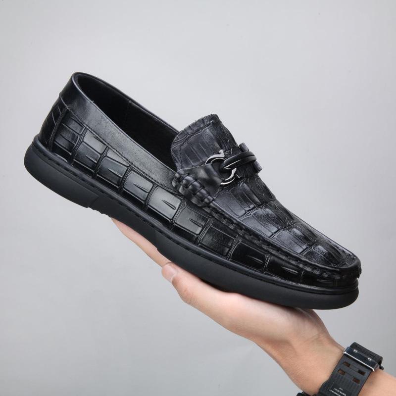 Men's Cowhide Soft-soled Casual Loafers