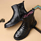 Winter Cowhide Thick Wool Warm Boots