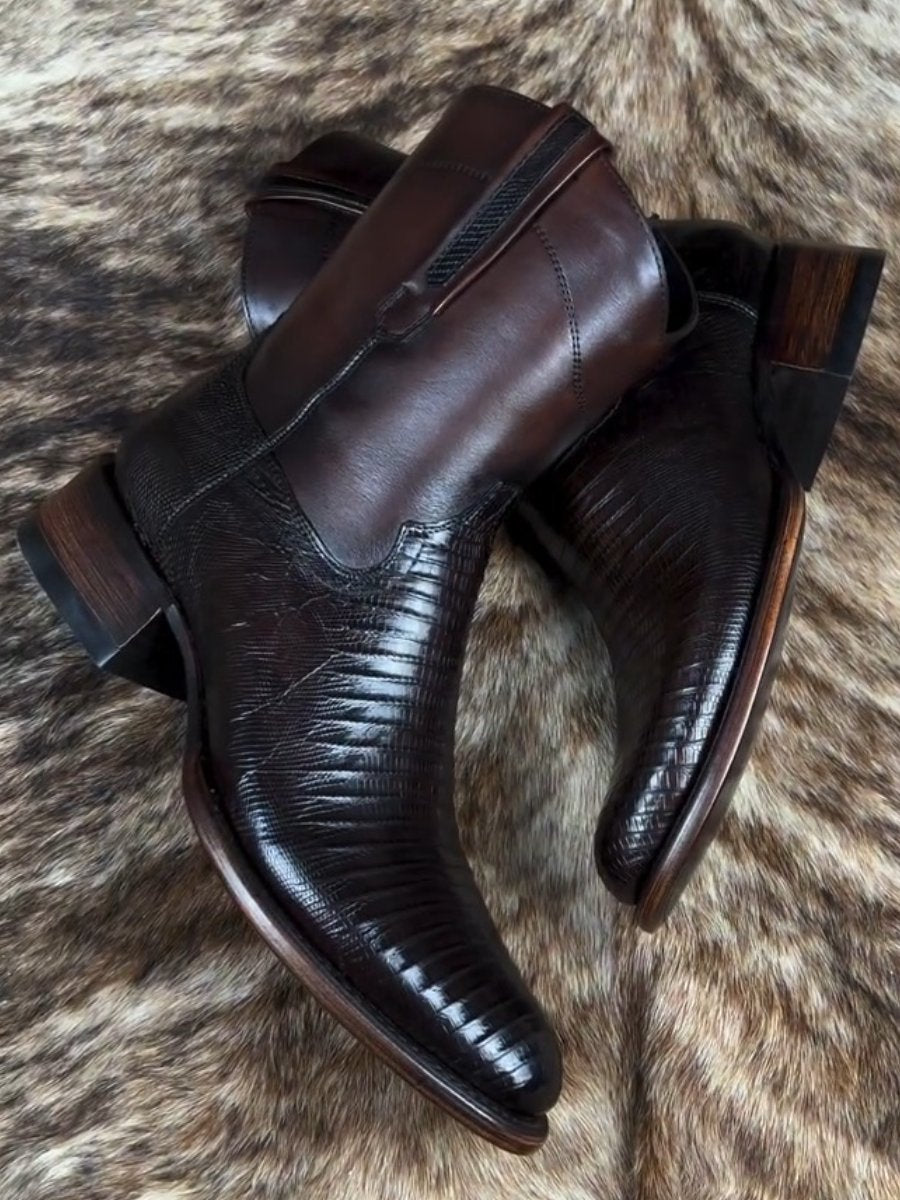 Italian Handmade Genuine Leather Vintage Cowboy Boots