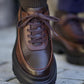 Men's Leather Lace Up Platform Oxfords
