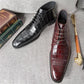 Men's Genuine Leather Stone Pattern Ankle boots
