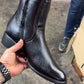 Spanish Classic Handmade Cowhide Zipper Boots