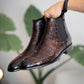 Exquisite Crocodile Chelsea Boots