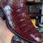 Italian Handmade Crocodile Leather Ankle Boots