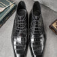 Men's Genuine Leather Stone Pattern Ankle boots