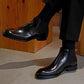 Men's Black Chelsea High Top Boots