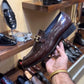 Men's Cobra Scale Moccasins