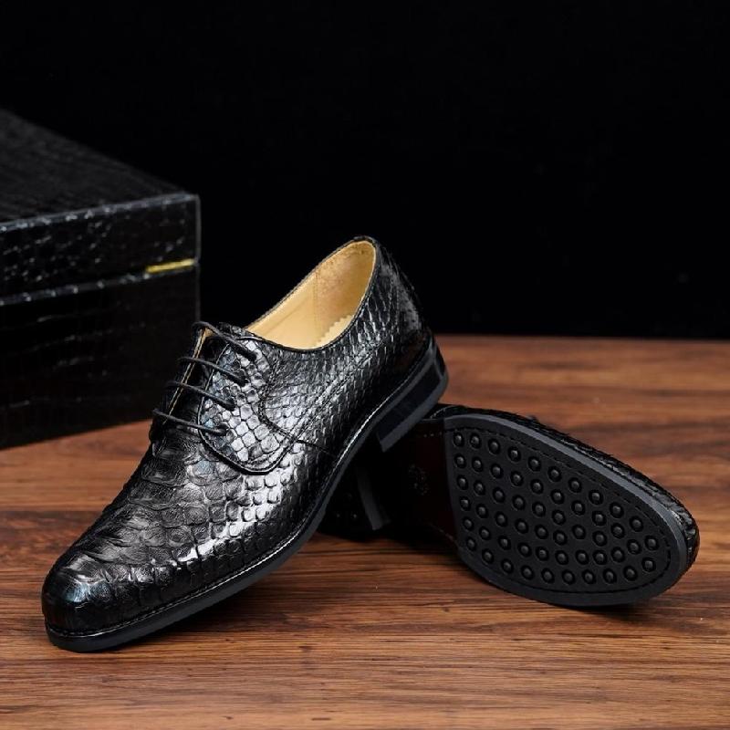 Italian Handmade Python Leather Dress Shoes