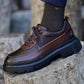 Men's Leather Lace Up Platform Oxfords