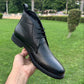 Men's Soft Genuine Leather Black Chukka Boots