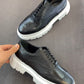 Embossed Patchwork Casual Shoes